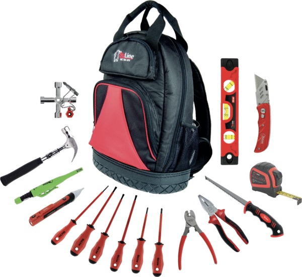 Composition sac à dos 16 outils