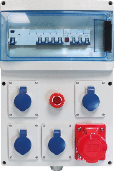 Coffret de chantier triphasé 32A