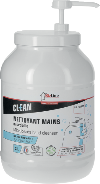 Nettoyant mains microbilles sans solvant 3 l